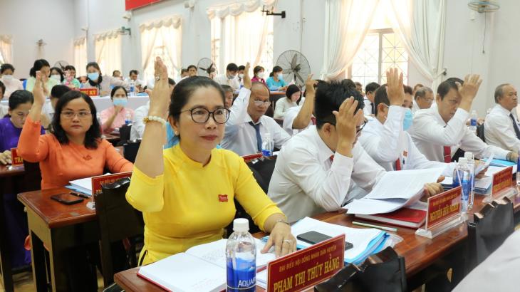 HĐND huyện Gò Dầu khóa XII, nhiệm kỳ 2021-2026 tổ chức kỳ họp thứ tư